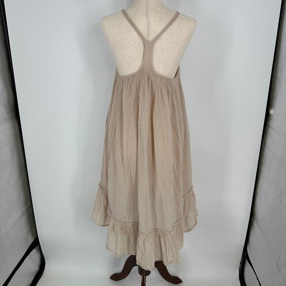 Free People Embroidered High Low Boho Racerback Pocket Dress Womens XS - Picture 8 of 12